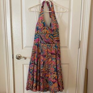 Lilly Pulitzer Paisley Halter Dress Size 4